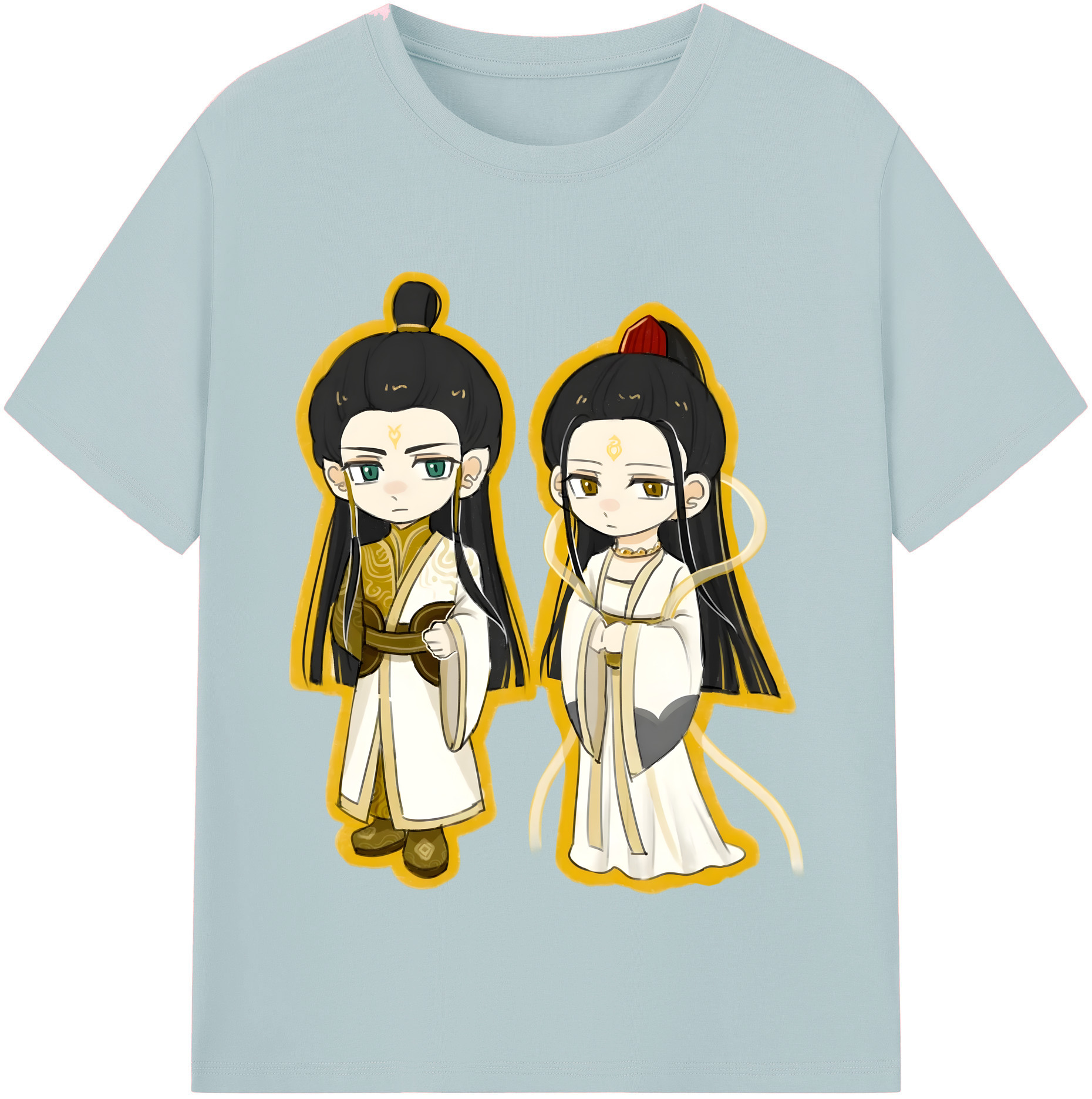 （画像用） Ne Zha 2 ナタ 魔童の大暴れ 綿100％半袖Tシャツ（フロントプリント）